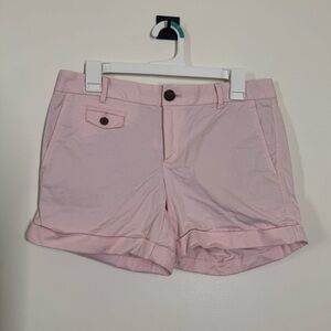Banana Republic Light Pink Rolled-Hem Chino Shorts Size 4 Cotton